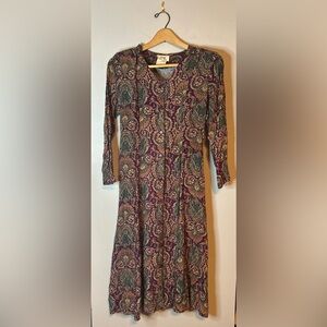 Vintage 80s tie back dress